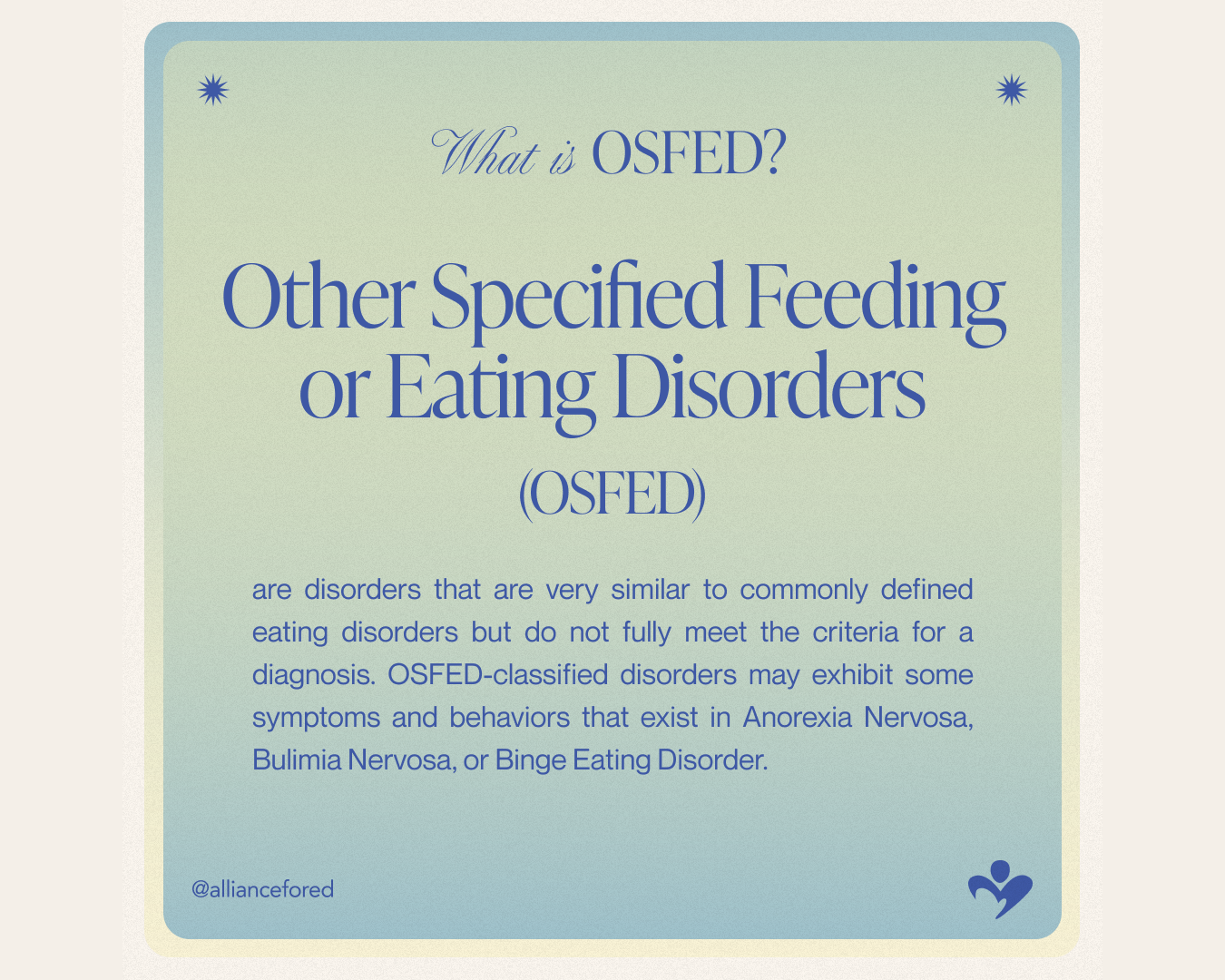 What Is OSFED National Alliance For Eating Disorders